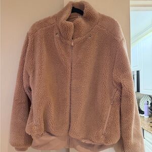 ALO Yoga Women's Plush Teddy Jacket in pink